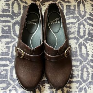 Dansko brown leather loafers
